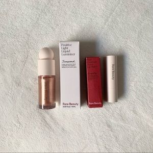 FULL SIZE rare beauty highlight and balm bundle